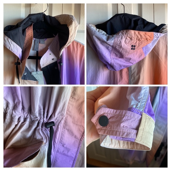 Sweaty Betty NWT Jet Longline Lightweight Boho Ombré Midi Nylon Jacket medium - Picture 9 of 16